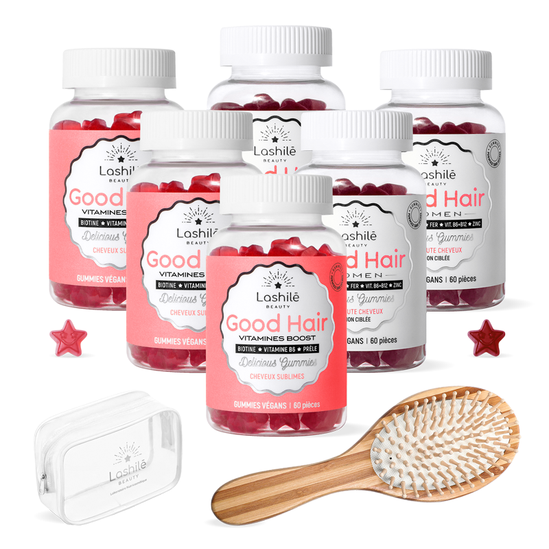 Pack Hair und Hair Women Anti-Haarausfall - 3 Monate