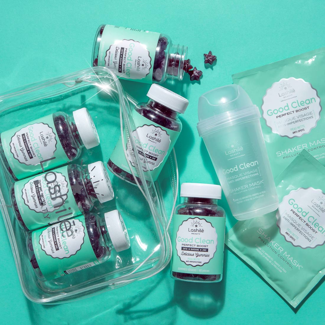 Lashilé Beauty - Gummies - Beauté - Peaux à imperfections - Traitement de l'acné - Good Clean -  Nutricosmétique - Compléments alimentaires - pack 6 mois - 7