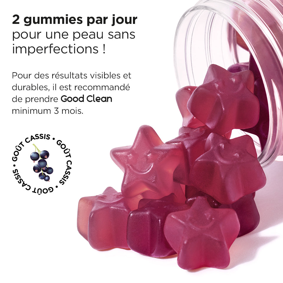 Lashilé Beauty - Gummies - Beauté - Peaux à imperfections - Traitement de l'acné - Good Clean -  Nutricosmétique - Compléments alimentaires - pack 6 mois -3