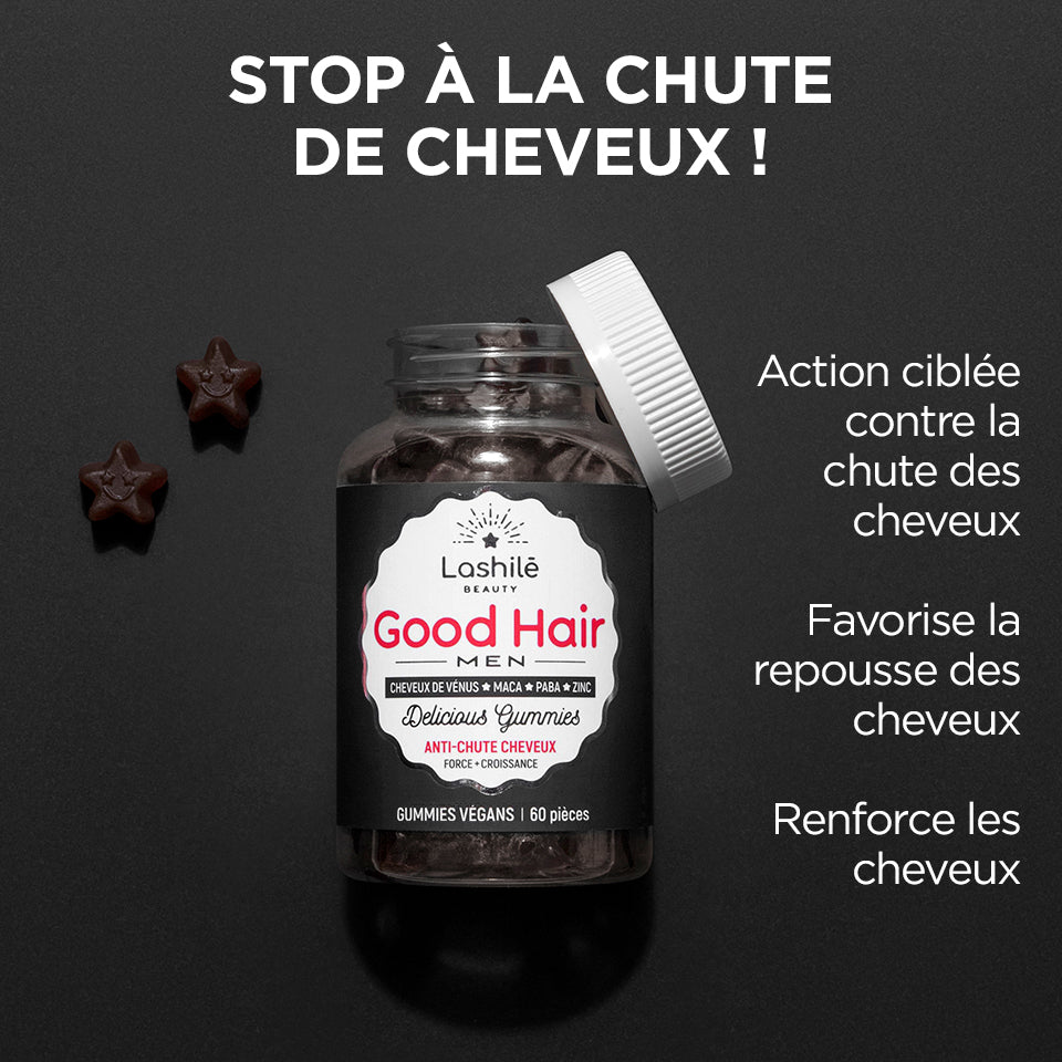 Lashilé Beauty - Gummies - Beauté - Anti Chute de Cheveux Hommes -  Nutricosmétique - Compléments alimentaires - 2