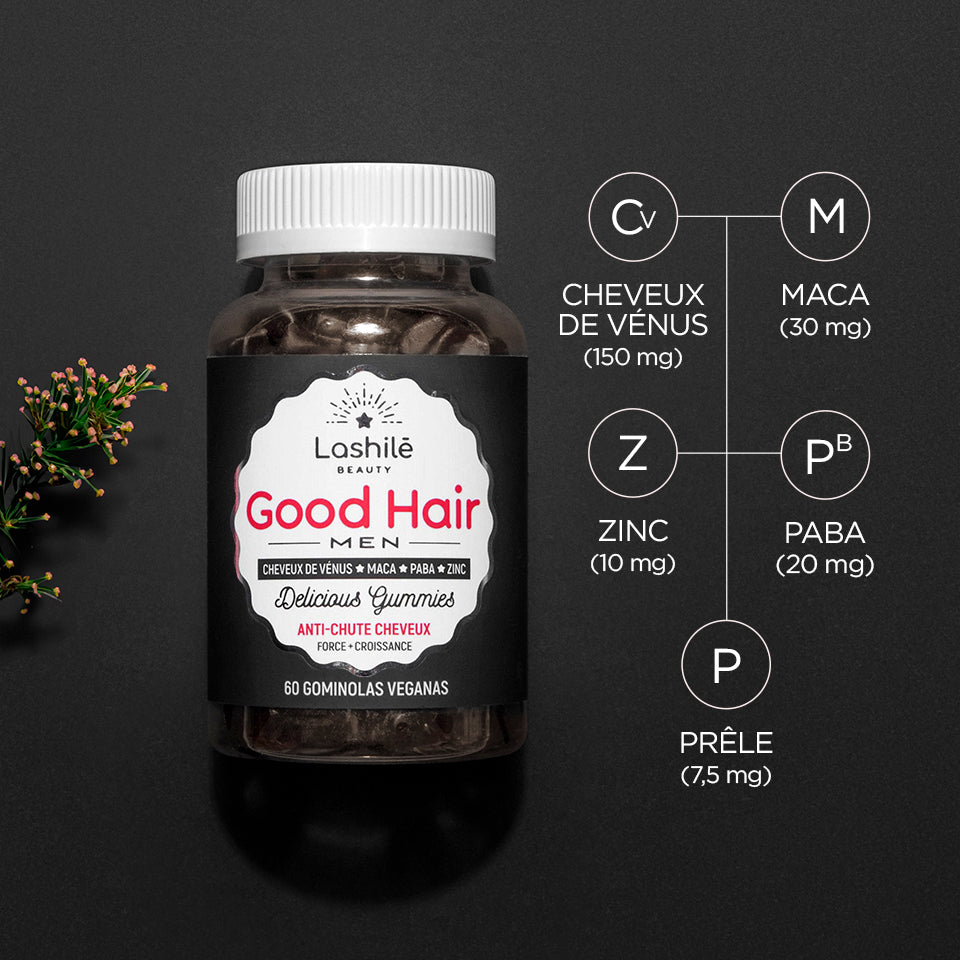 Lashilé Beauty - Gummies - Beauté - Anti Chute de Cheveux Hommes -  Nutricosmétique - Compléments alimentaires - 3