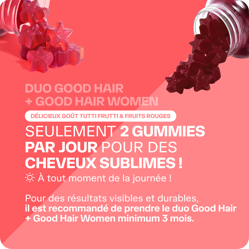 Pack Hair und Hair Women Anti-Haarausfall - 3 Monate