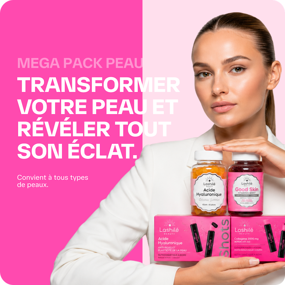 Mega Pack Peau - Collagène, Acide Hyaluronique, Q10